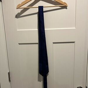 Vintage Burberrys Burberry Blue Silk Dress Tie